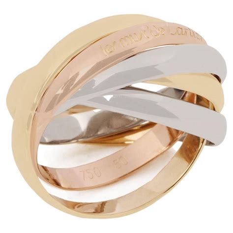 cartier 5 band trinity ring|cartier trinity ring price.